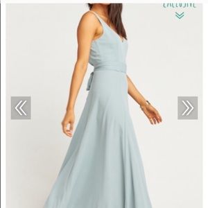 Show me your mumu Jenn maxi In silver sage crisp